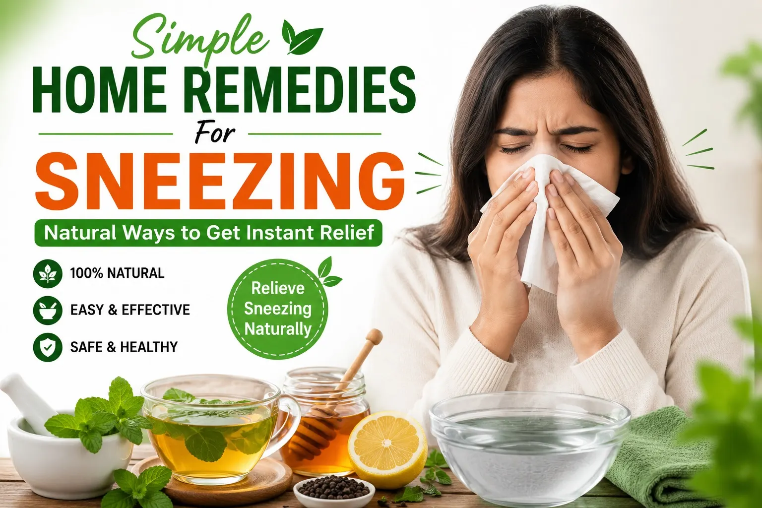 Simple Home Remedies For Sneezing